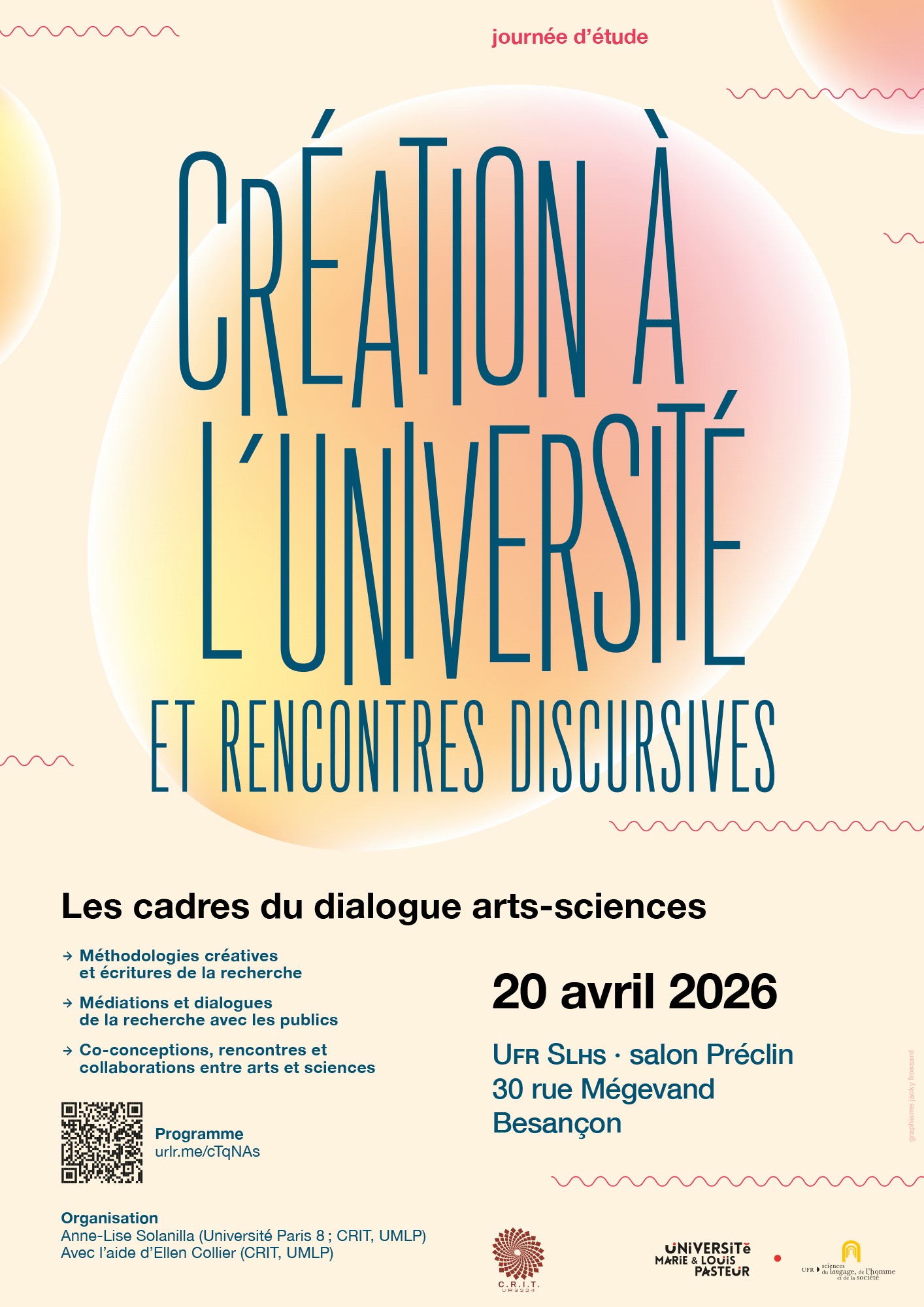Création à l’université et rencontres discursives